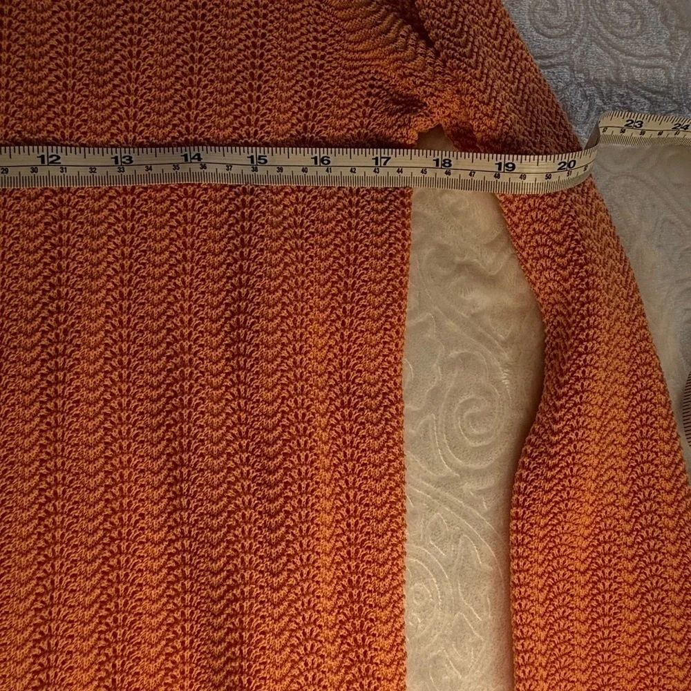 J.Crew Women’s Orange Textured Knit Sweater Size S